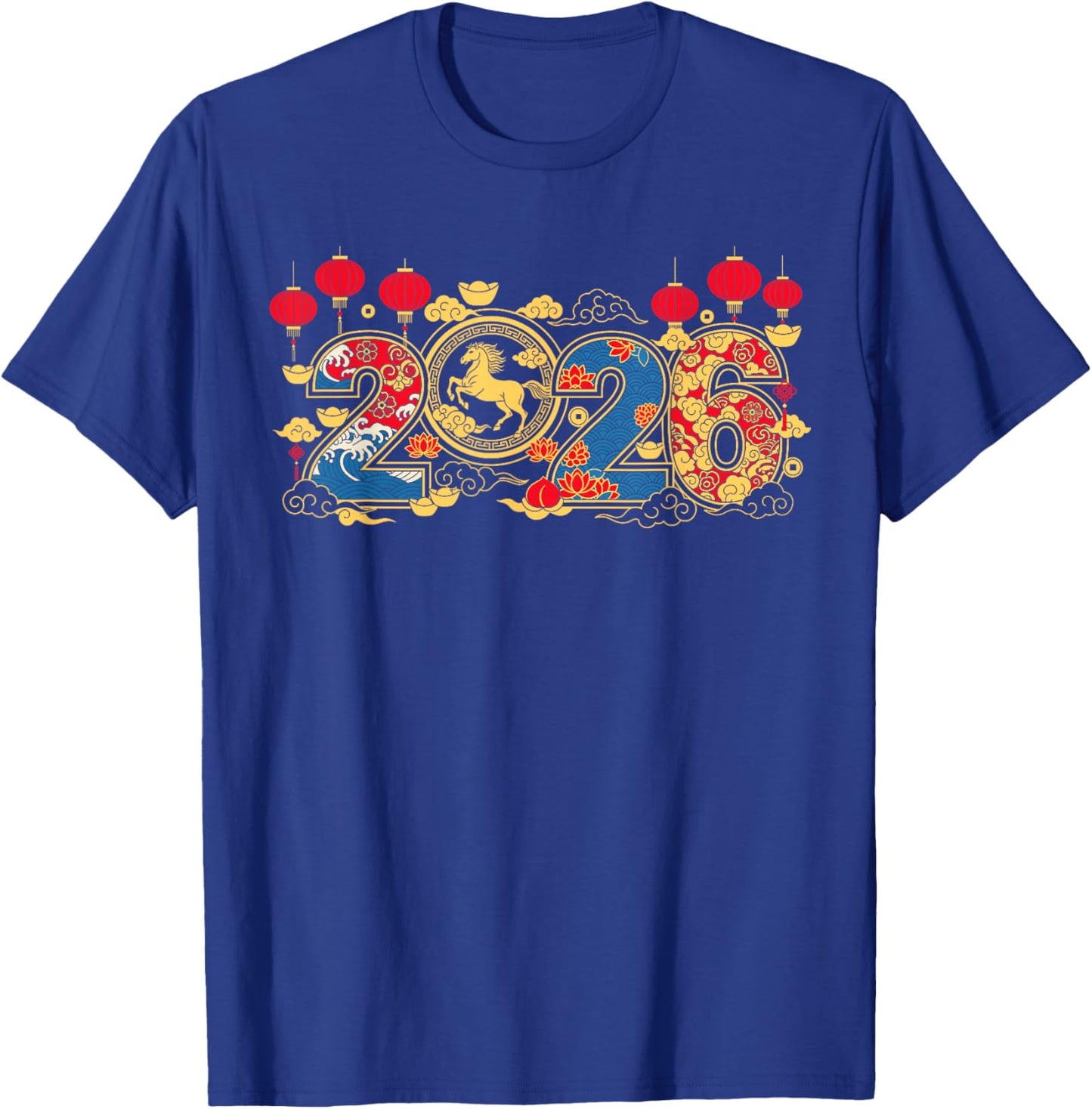 Year of The Horse Chinese New Year 2026 Lunar New Year 2026 T-Shirt - T-Shirt | Royal