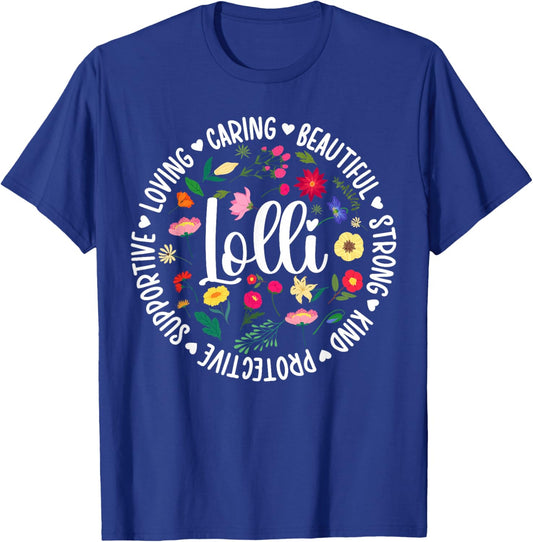 Lolli Appreciation Circle Lolli Grandma Lolli Grandmother T-Shirt - T-Shirt | Royal