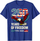 Flag Vintage 250 Years American 1776 2026 250th USA Birthday T-Shirt - T-Shirt | Royal
