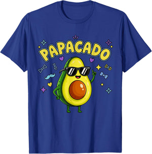 Pregnancy Announcement Men Dad Funny Avocado Papacado T-Shirt - T-Shirt | Royal