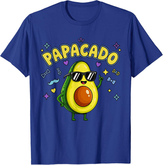 Pregnancy Announcement Men Dad Funny Avocado Papacado T-Shirt - T-Shirt | Royal