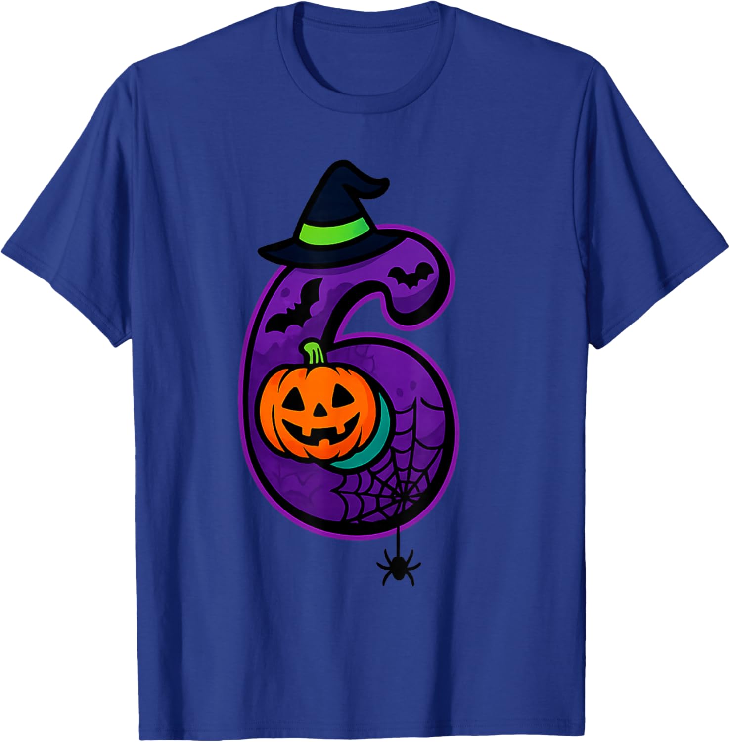 Number 6 Funny Meme Saying 6 7 Six Seven Halloween T-Shirt - T-Shirt | Royal