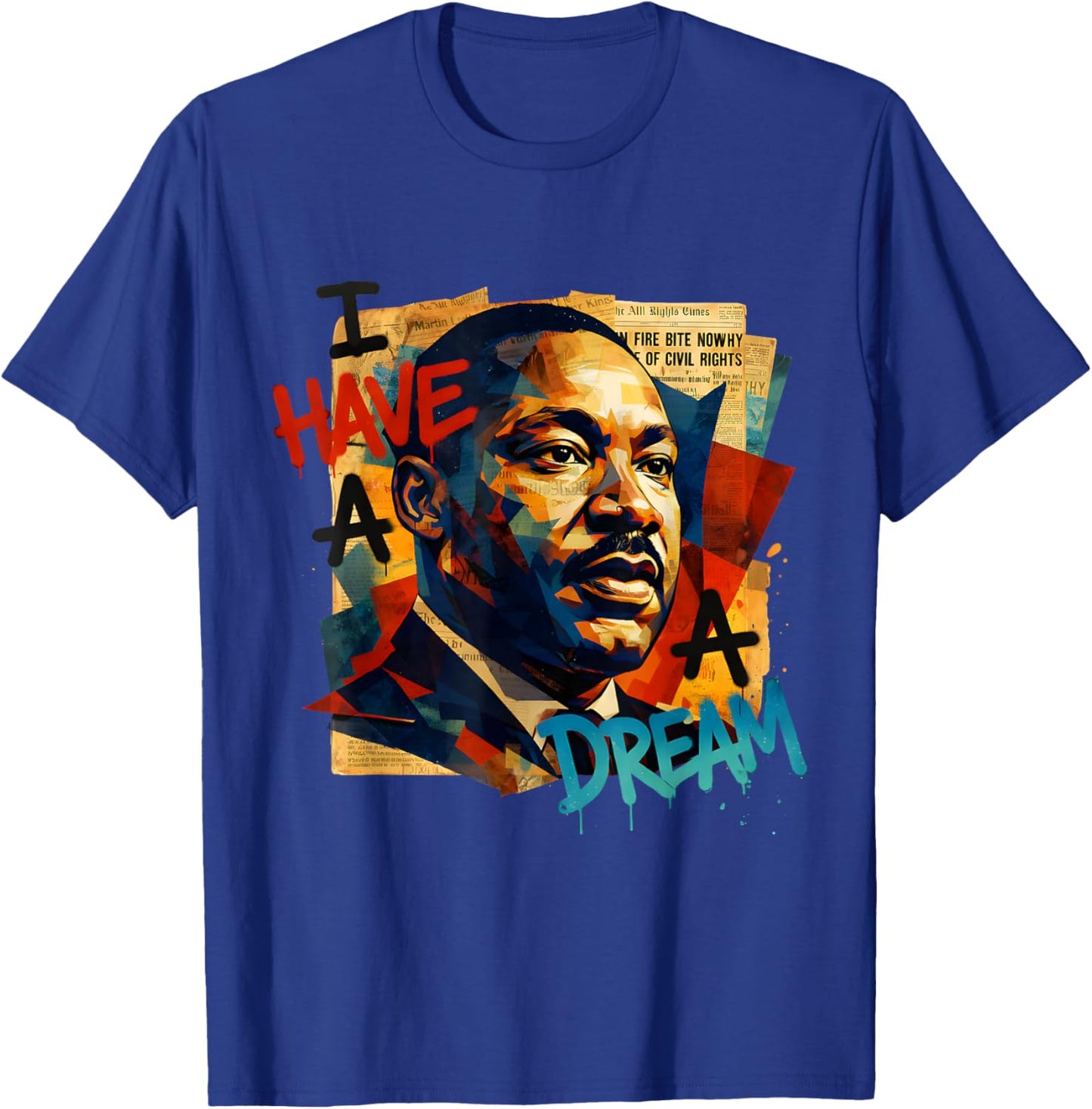 Dream Like a King African American Black History Month T-Shirt - T-Shirt | Royal