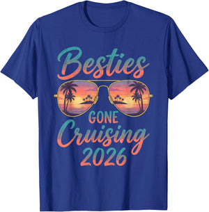 Besties Gone Cruising 2026 T-Shirt - T-Shirt | Royal