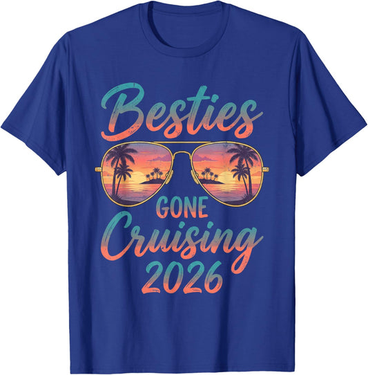 Besties Gone Cruising 2026 T-Shirt - T-Shirt | Royal