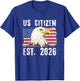 US Citizen Est. 2026 Citizenship New USA Citizen T-Shirt - T-Shirt | Royal