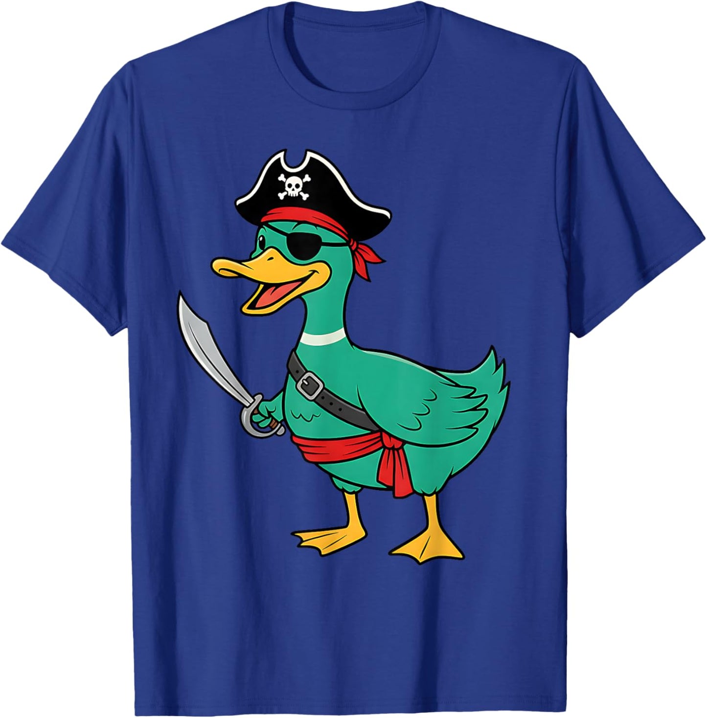 Pirate Duck Toddler Boy Funny Kids Halloween Costume T-Shirt - T-Shirt | Royal