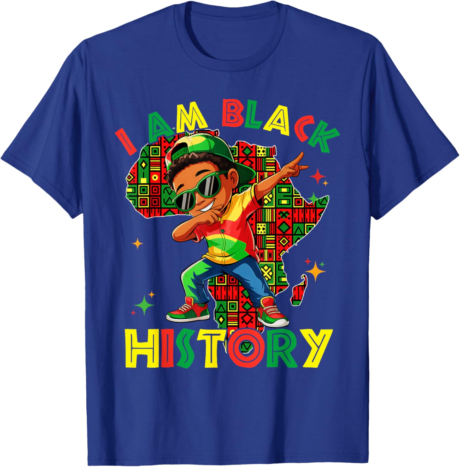 I'm Black History Month Shirt Boys Kids African American T-Shirt - T-Shirt | Royal