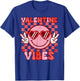 Valentine Vibes Peace Vintage Valentine Women Men Kids T-Shirt - T-Shirt | Royal