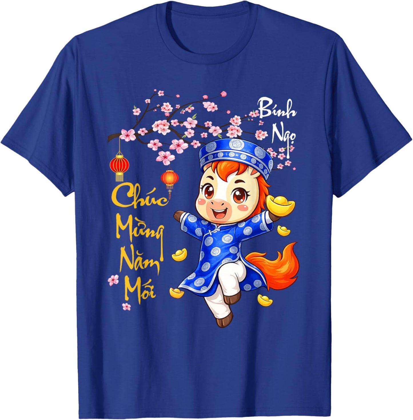 Chuc Mung NAM Moi Xuan Binh NGO Vietnamese New Year TET 2026 T-Shirt - T-Shirt | Royal