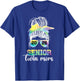 Messy Bun Senior Twin Mom Class of 2026 Graduation Senior T-Shirt - T-Shirt | Royal