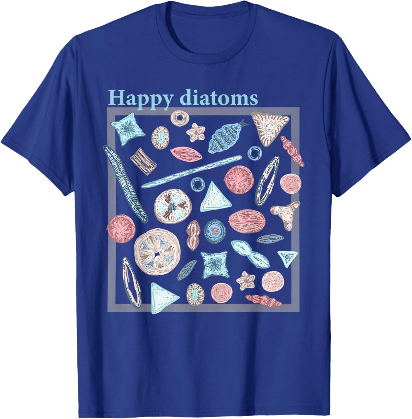 Diatom Phytoplankton Algae Ecology Marine Biology Science T-Shirt - T-Shirt | Royal