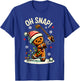 Oh Snap Gingerbreadman Golfer Golf Christmas Golfing T-Shirt - T-Shirt | Royal