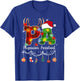 Physician Assistant Christmas Lights Red Plaid PA Nurse CNA T-Shirt - T-Shirt | Royal
