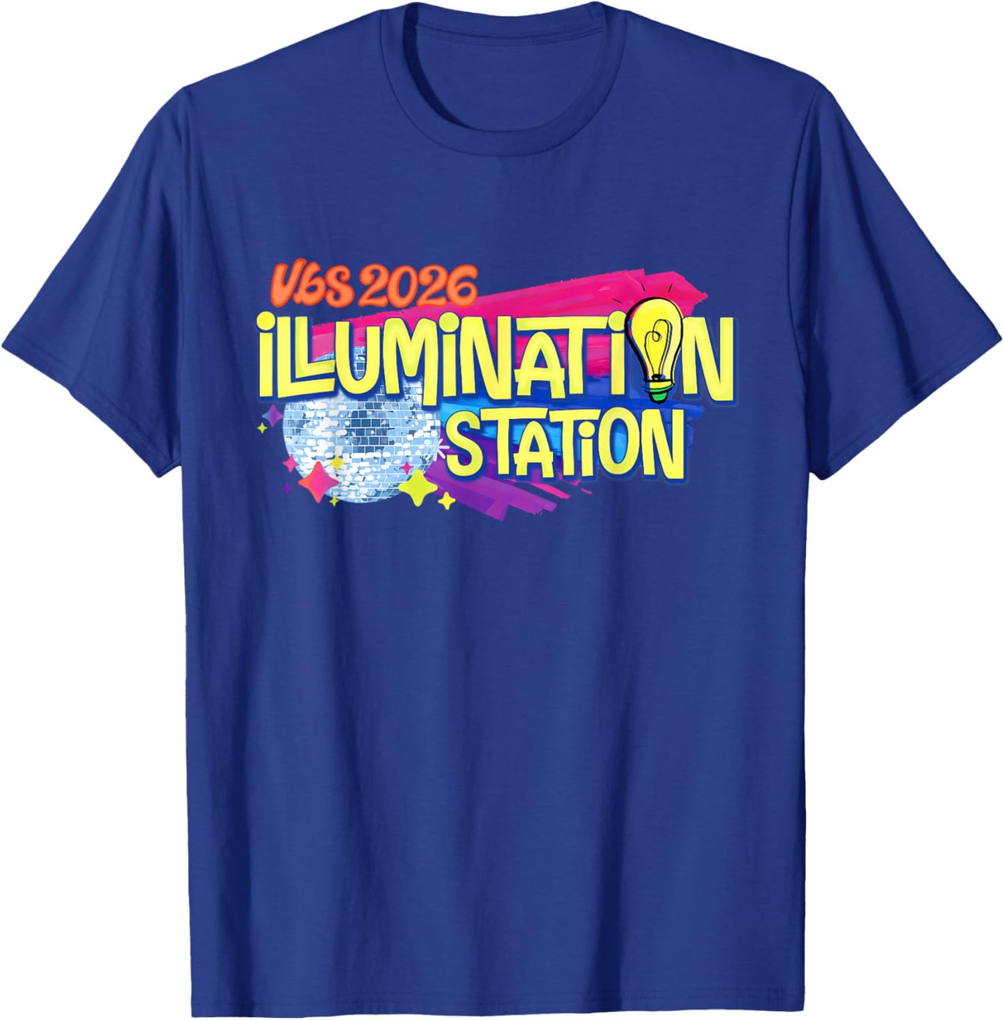 VBS 2026 Illumination Station 2 Sided Christian Summer Kids T-Shirt - T-Shirt | Royal