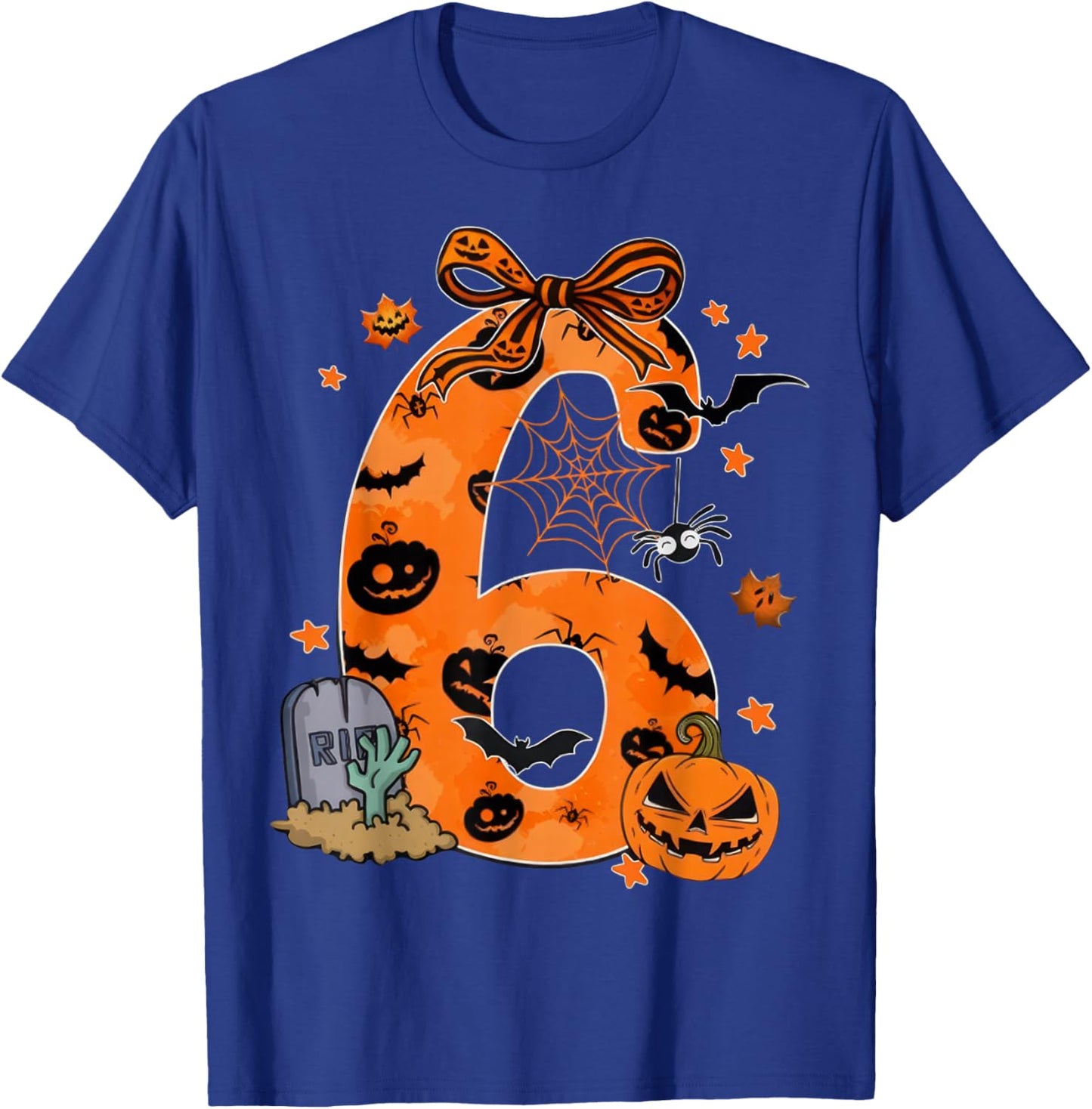Fun Six Seven 6 7 Meme Design Couples Halloween T-Shirt - T-Shirt | Royal