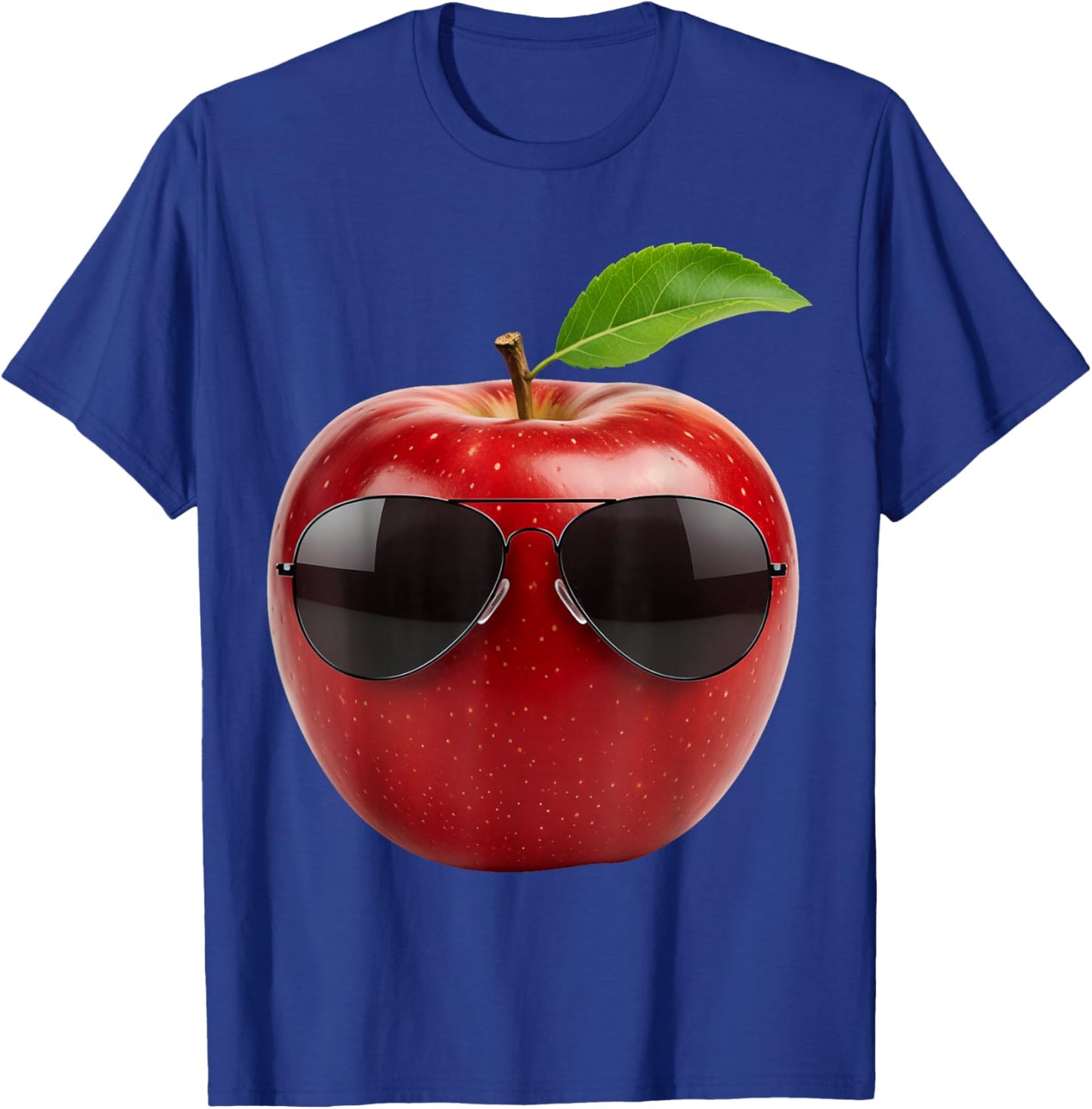 Apple Wearing Sunglasses Funny Fruit Lover Costume T-Shirt - T-Shirt | Royal