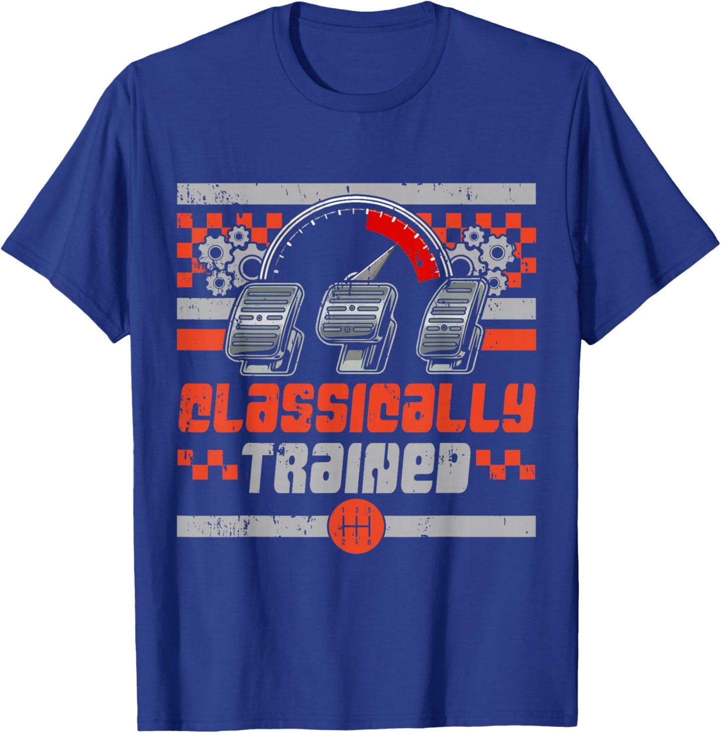 Classic Manual Transmission Auto Guy T-Shirt - T-Shirt | Royal