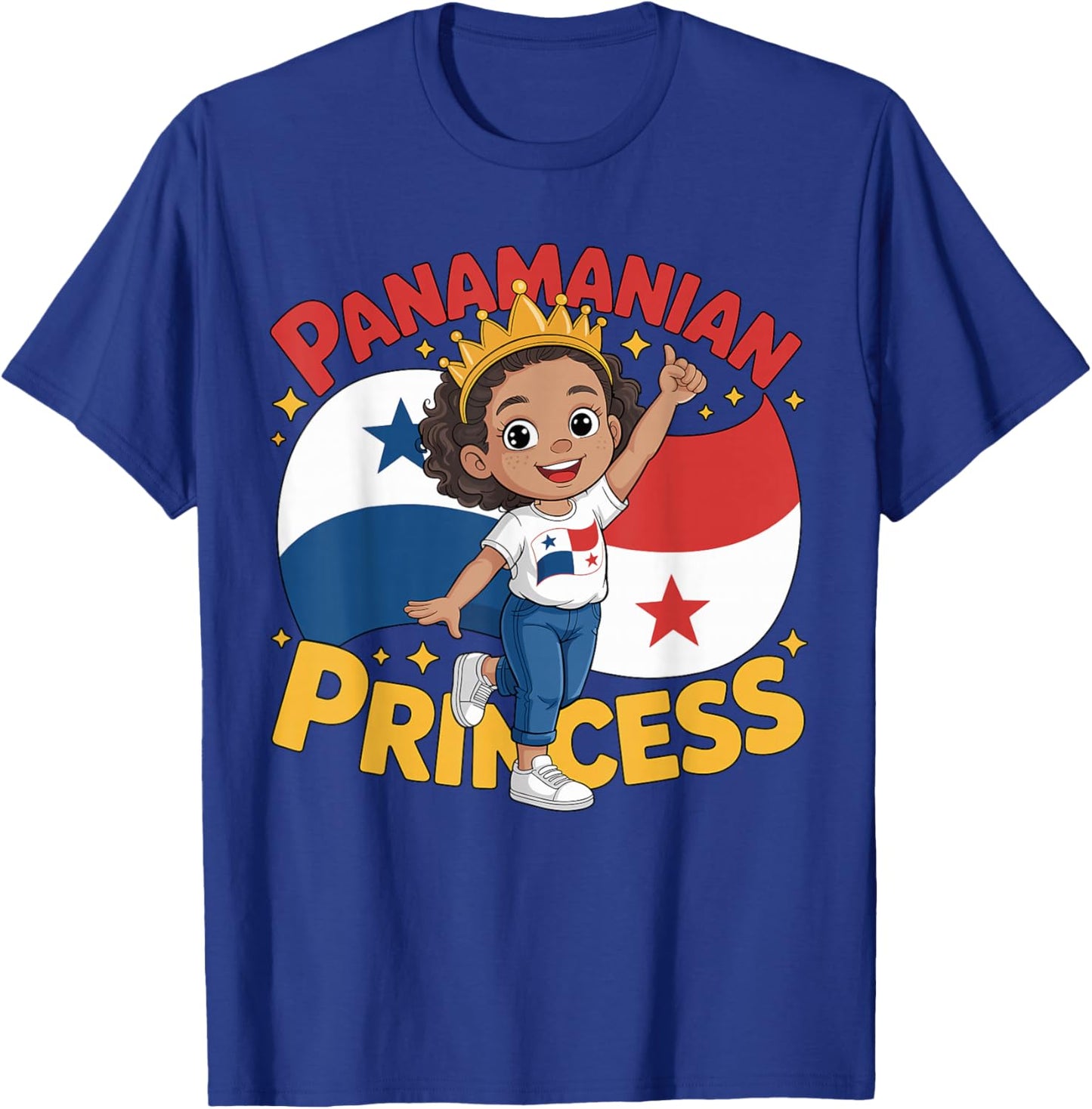 Panama Flag Proud Panamanian Girl Panamanian Pride T-Shirt - T-Shirt | Royal
