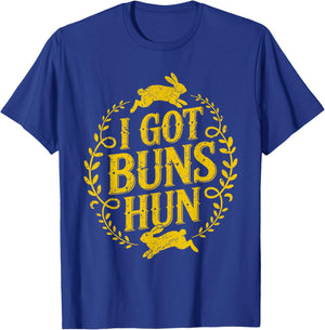 I Got Buns Hun Funny Rabbit Bunny T-Shirt - T-Shirt | Royal