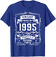 Vintage 1995 31yr 31st Birthday Gifts 31 Years Old T-Shirt - T-Shirt | Royal