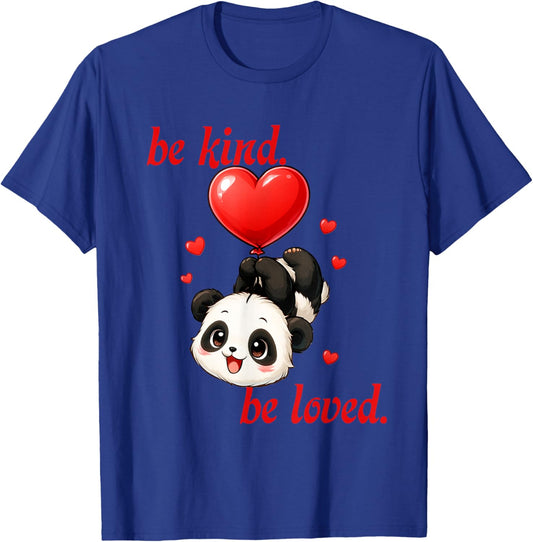 Cute Panda with Heart Balloon Valentine's Day for Lovers T-Shirt - T-Shirt | Royal