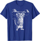 Weight Lifting Gym Cat Deadlift Funny Vintage T-Shirt - T-Shirt | Royal