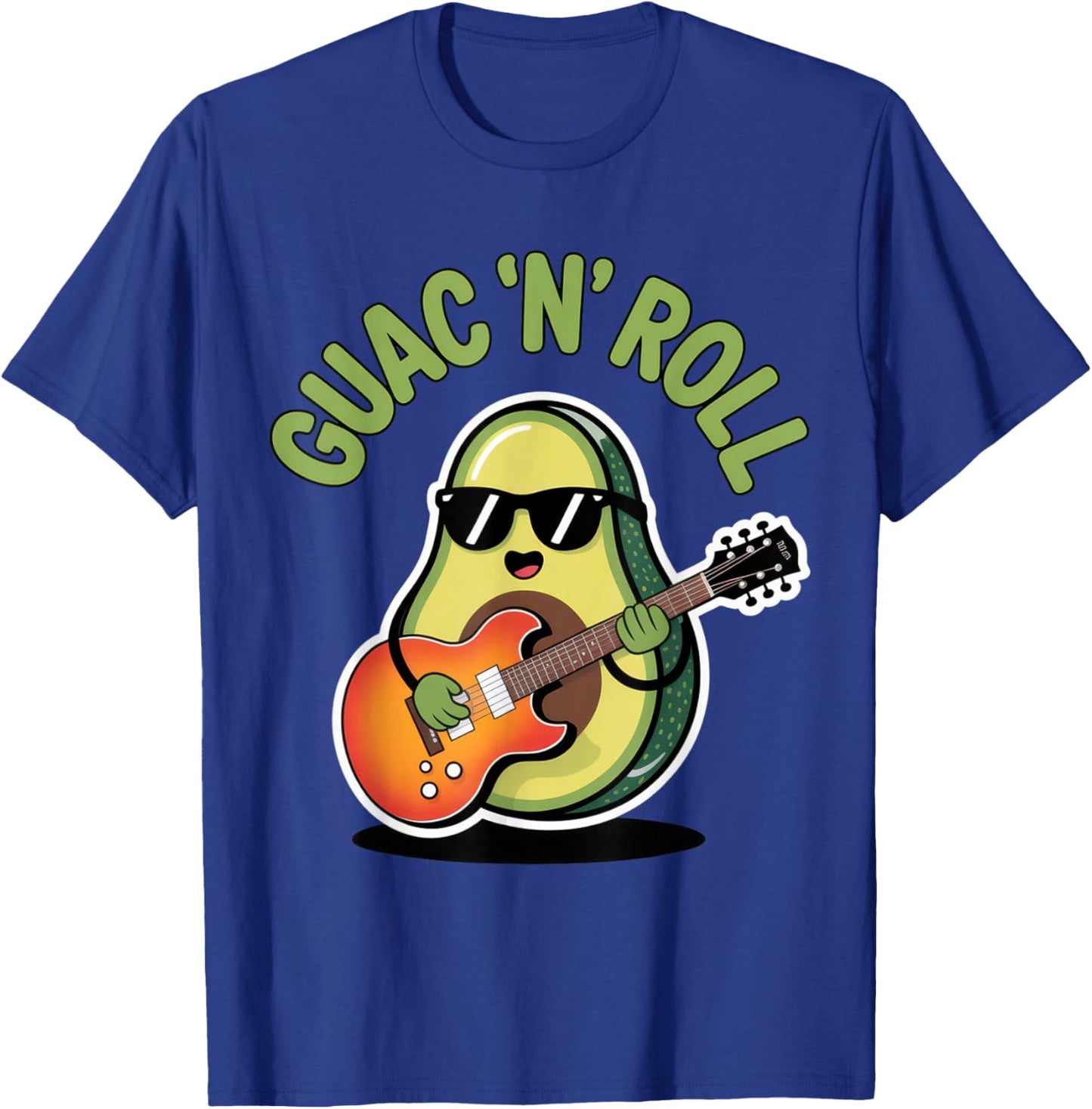Guac 'N' Roll Avocado Enthusiast Fun Vibes Summer Party T-Shirt - T-Shirt | Royal