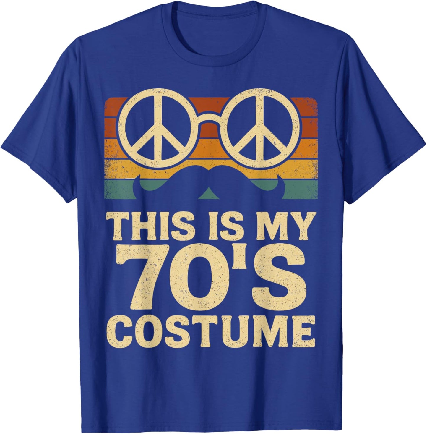 This is My 70s Costume Retro Vintage Hippie T-Shirt - T-Shirt | Royal