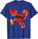 Basketball Heart Valentines Day Building Brick Boys Kids T-Shirt - T-Shirt | Royal