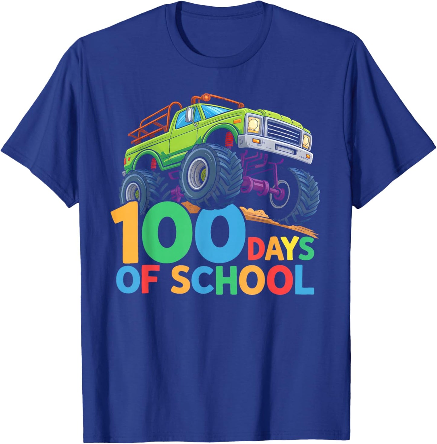 100th Day of School Boys Kids Toddler 100 Days of School T-Shirt - T-Shirt | Royal