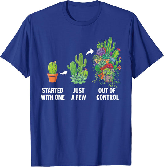 Funny Plant Lover Succulent Cactus Gardener T-Shirt - T-Shirt | Royal