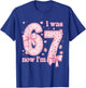 7 Years Old Birthday Bow I was 6 Now I'm 7 7th Birthday 67 T-Shirt - T-Shirt | Royal