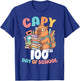 Capy 100th Day of School Capybara 100 Days of School Kids T-Shirt - T-Shirt | Royal