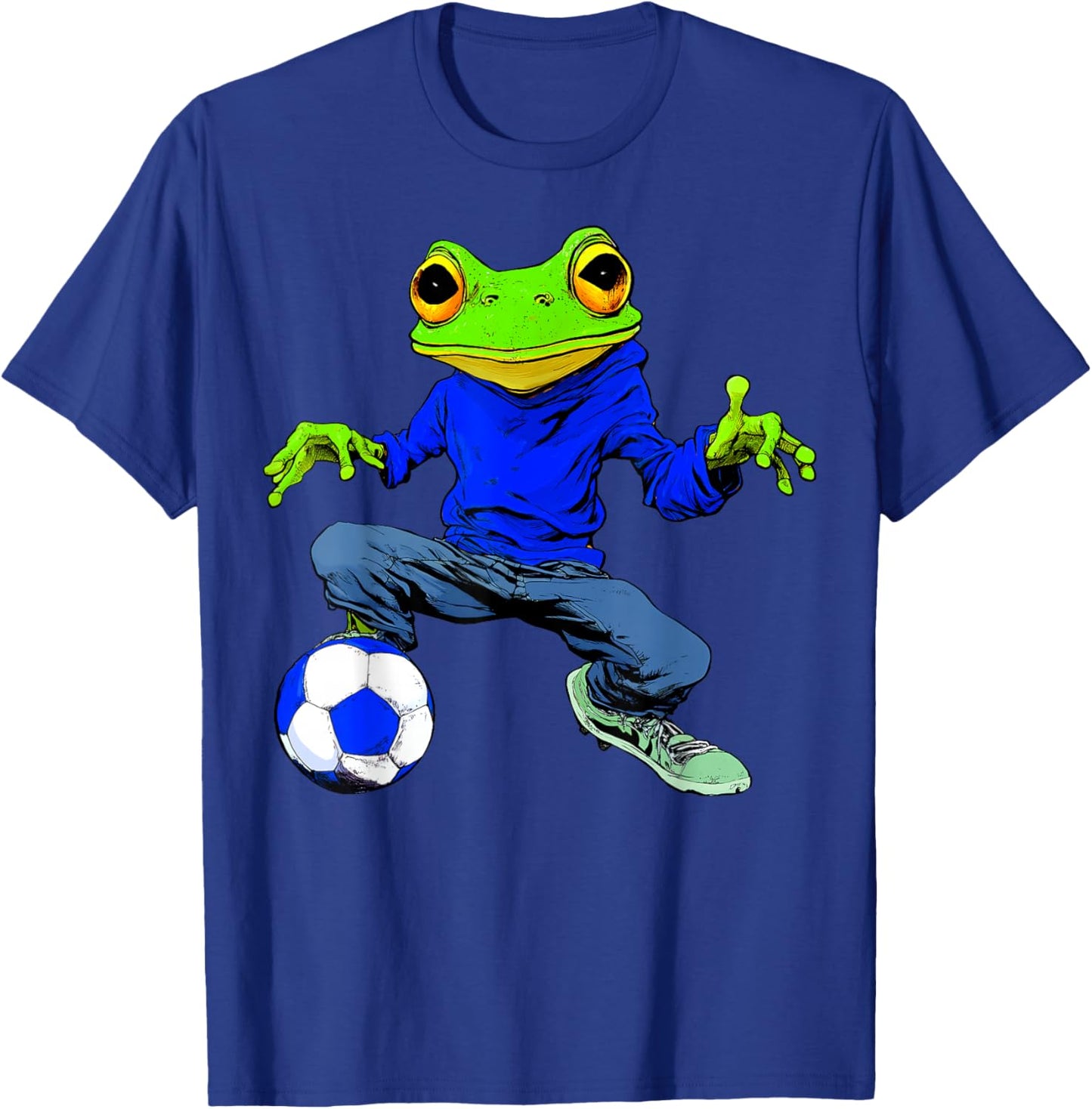 Football Frog T-Shirt - T-Shirt | Royal
