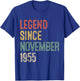 Legend November 1955 70th Birthday Men Women 70 Year Old T-Shirt - T-Shirt | Royal