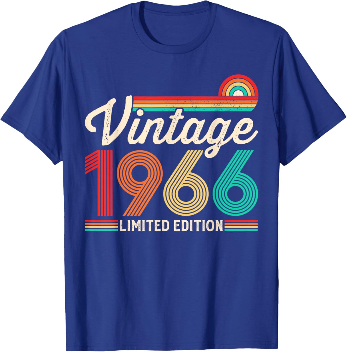 60 Years Old Vintage 1966 Limited Edition 60th Birthday T-Shirt - T-Shirt | Royal
