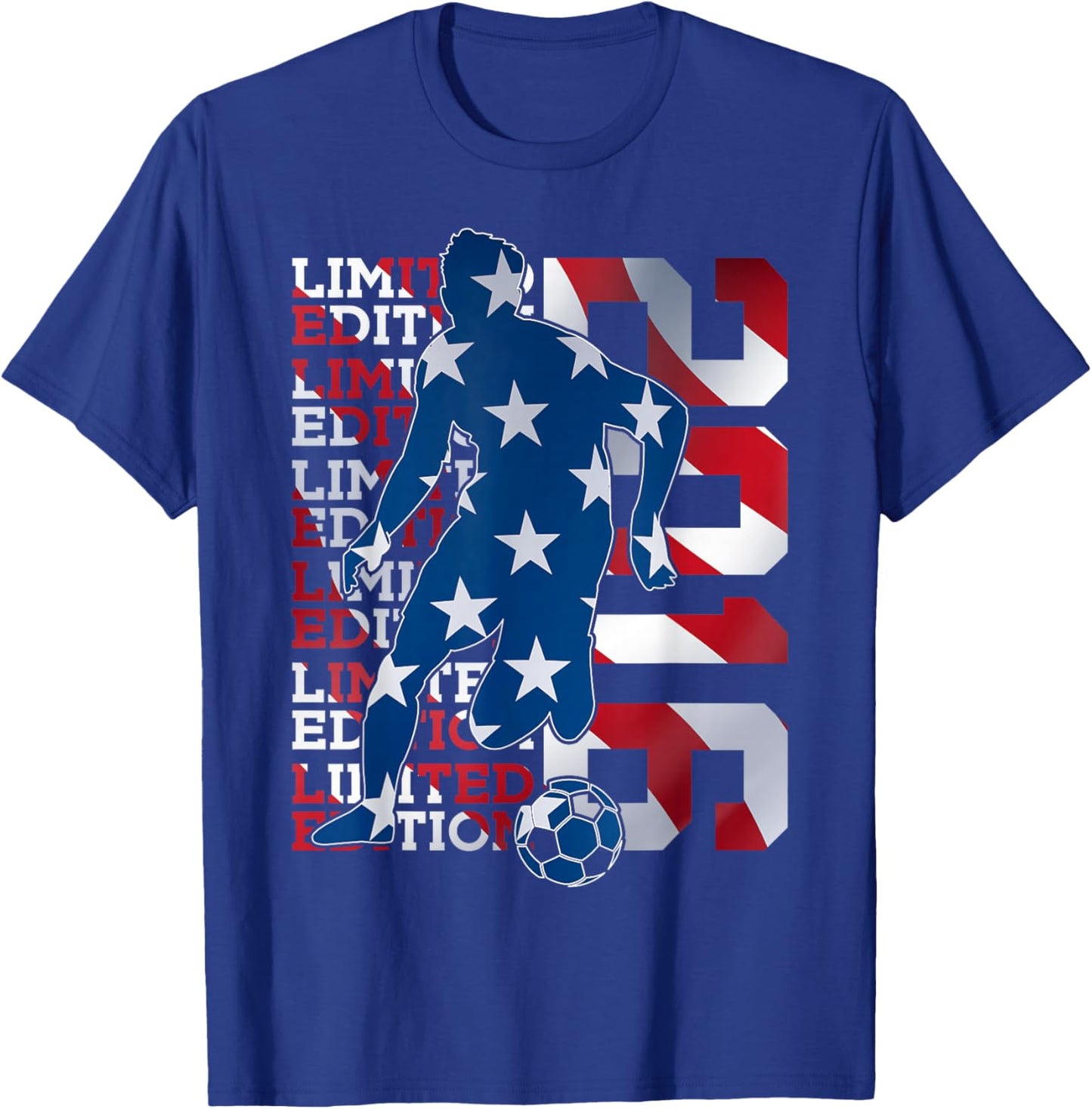 Limited Edition 2016 10 Years Soccer 10TH Birthday T-Shirt - T-Shirt | Royal
