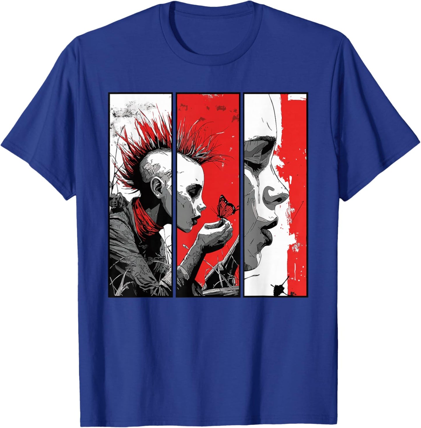 Punk & Butterfly - Art Meets Rebellion T-Shirt - T-Shirt | Royal