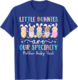 Easter Bunny Mother Baby Unit Easter Day Mother Baby Nurse T-Shirt - T-Shirt | Royal