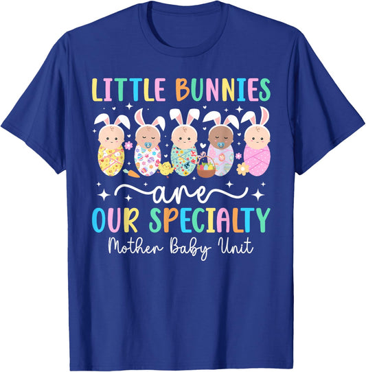 Easter Bunny Mother Baby Unit Easter Day Mother Baby Nurse T-Shirt - T-Shirt | Royal