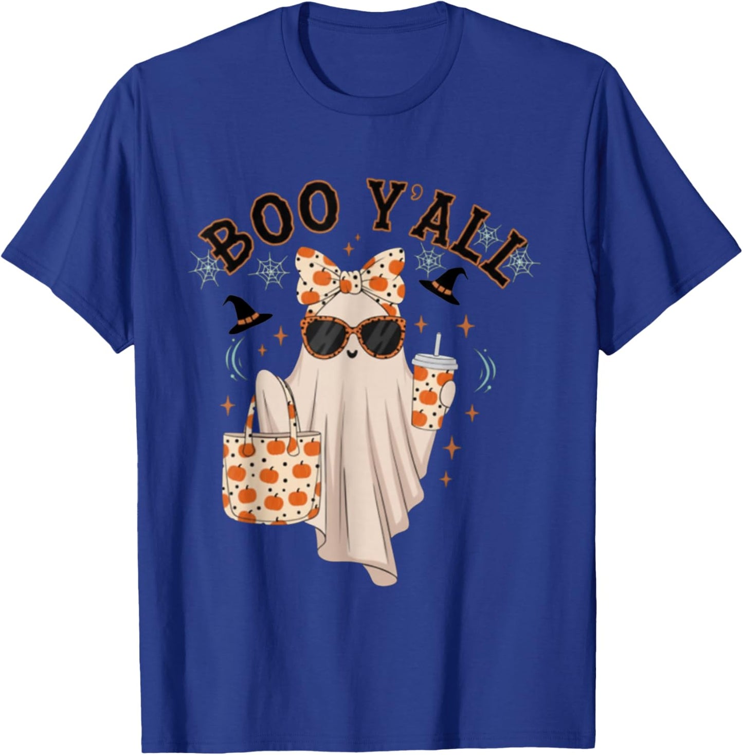 Boo JEE Boujee Pink Ghost Halloween October Vibes T-Shirt - T-Shirt | Royal