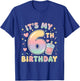 It's My 6th Birthday Bubble Boba Tea Party 6 Year Old Girl T-Shirt - T-Shirt | Royal