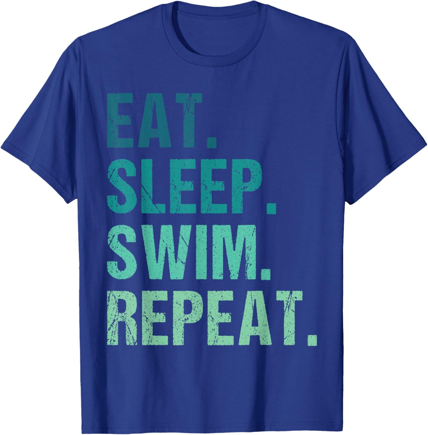 Eat Sleep Swim Repeat Funny Swimmer Swimming Player T-Shirt - T-Shirt | Royal