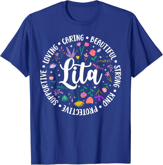 Lita Appreciation Circle Lita Grandma Lita Grandmother T-Shirt - T-Shirt | Royal
