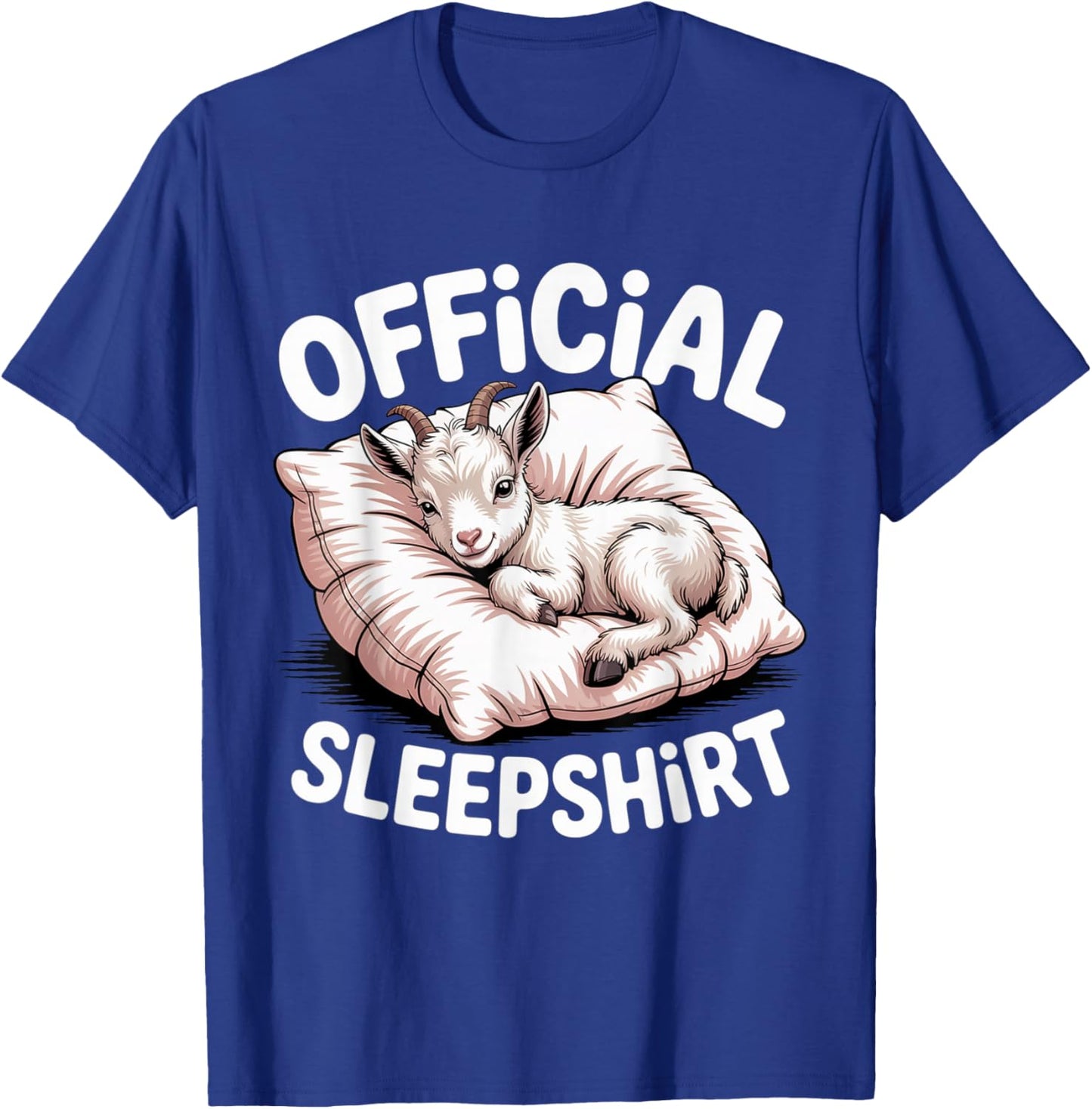 Official Sleepshirt Baby Goat Kid Pajama Top Farmer T-Shirt - T-Shirt | Royal