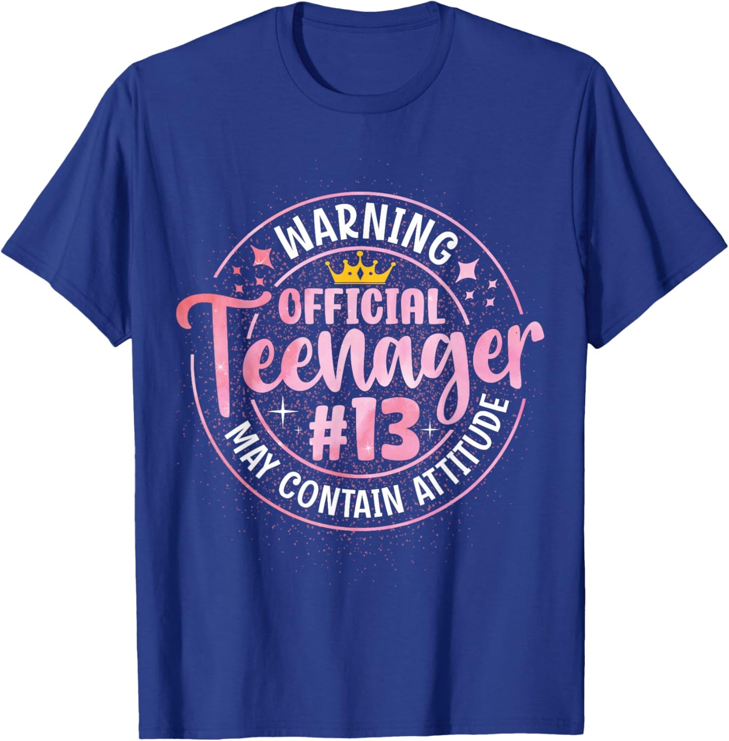 13th Birthday Girl Official Teenager 13 Year Old Birthday T-Shirt - T-Shirt | Royal