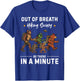 Out of Breath Hiking Society Funny Camping Hiking T-Shirt - T-Shirt | Royal