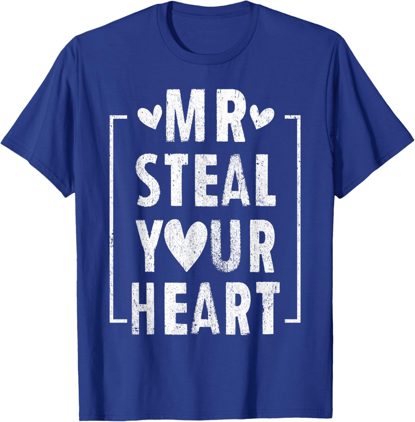 Mr Steal Your Heart for Boys Toddlers Valentine's Day Kids T-Shirt - T-Shirt | Royal