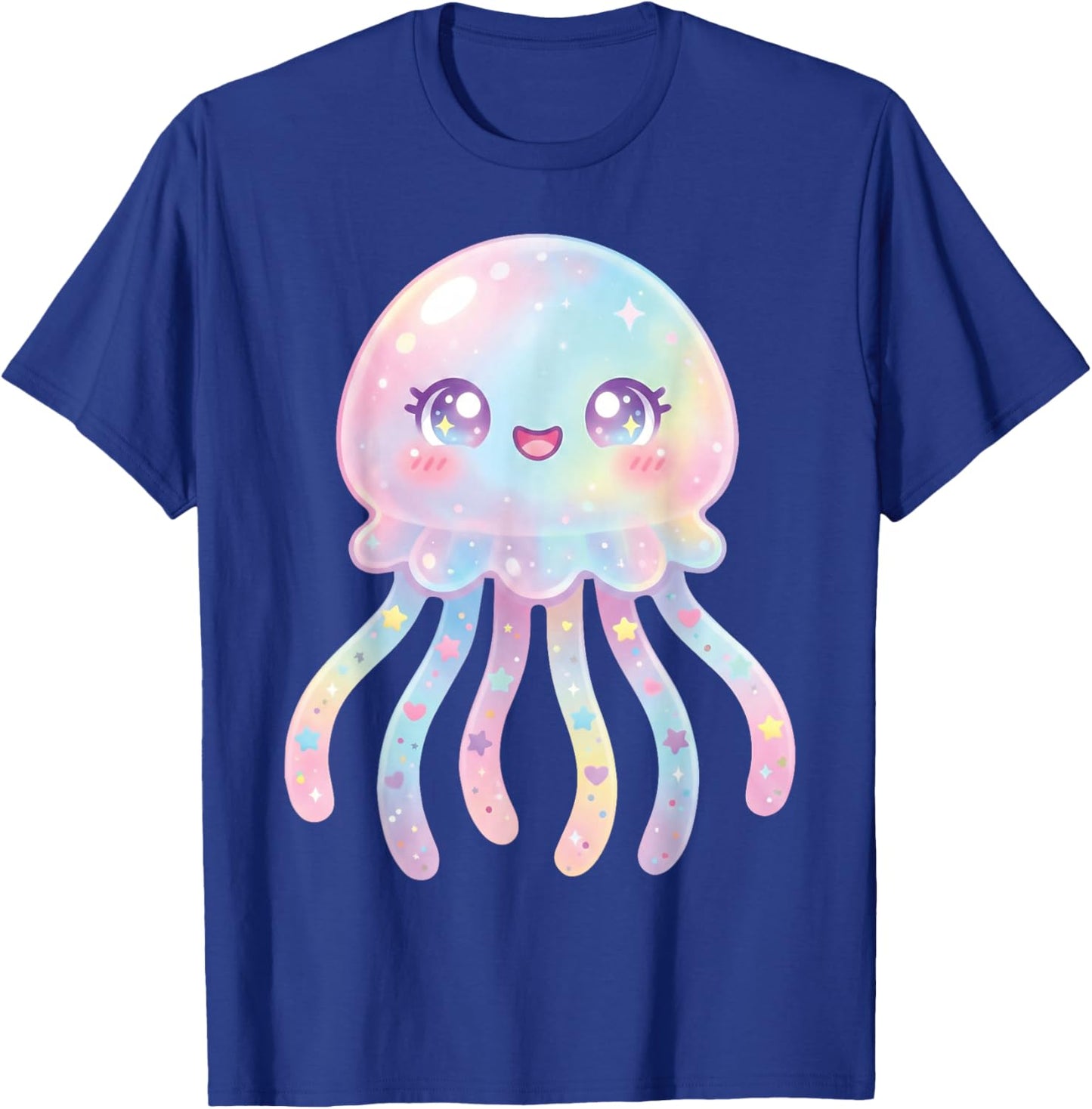 Jellyfish Cute Kawaii Women Kids Colorful Jellyfish T-Shirt - T-Shirt | Royal